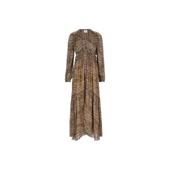 ISABEL MARANT ETOILE Long Sleeved Dress Women's Brown
