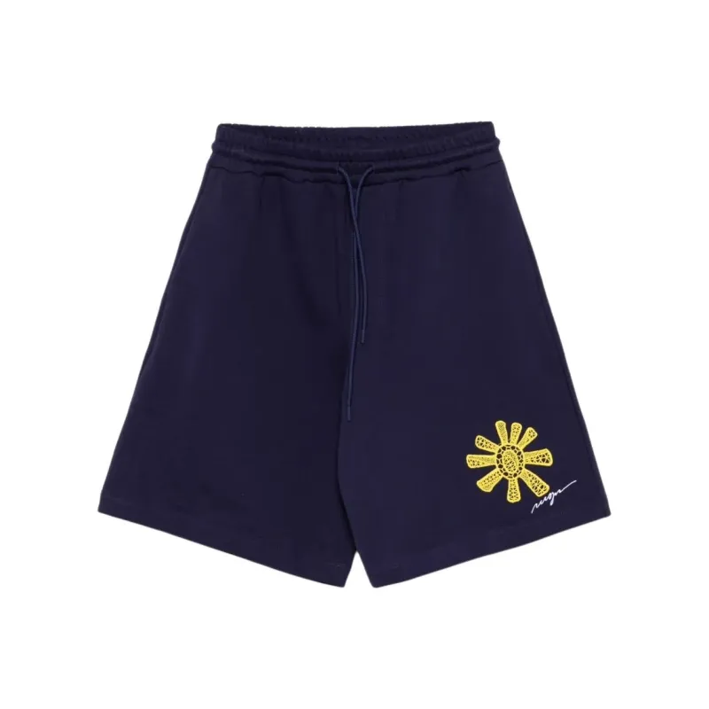 MSGM Embroidered Shorts-0