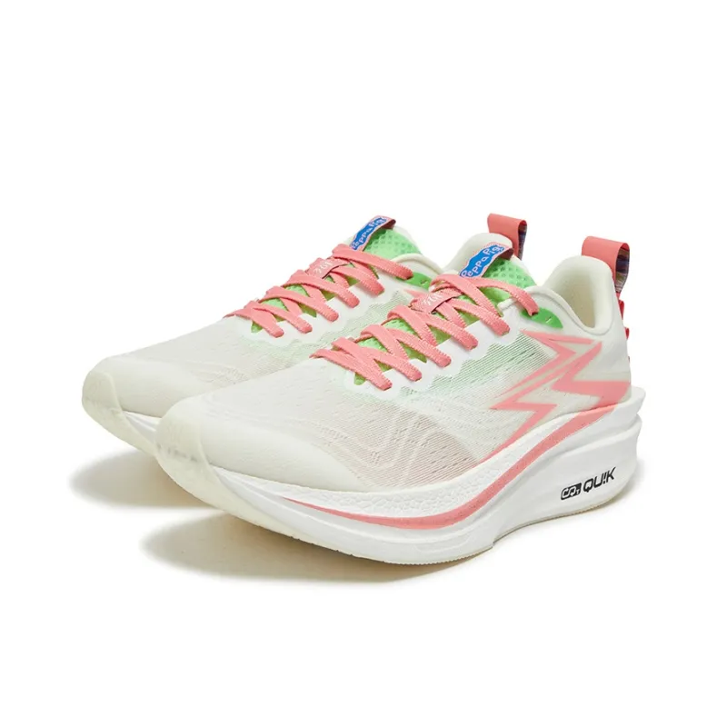 361° Flame 4MIX Cushioning, Slip Resistant, And Abrasion Resistant Low Top Casual Running Shoes Unisex Neon Light Coral-2