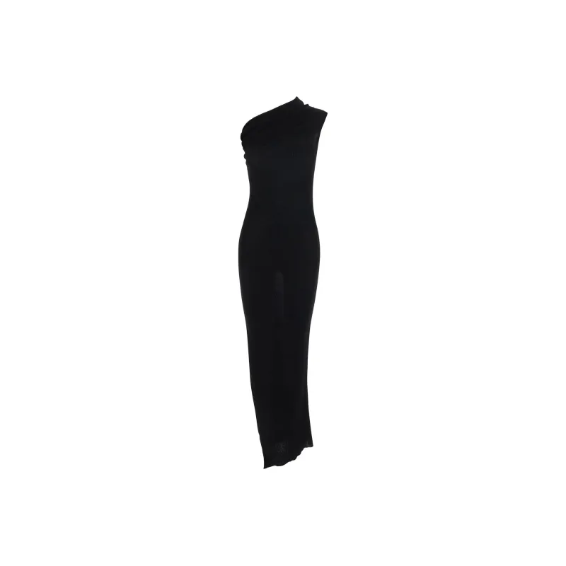 RICK OWENS Athena One Shoulder Midi Dress-0
