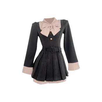 PLANE DRIFT Long Sleeved Dresses Women's Black