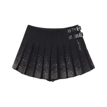 Ed Hardy FW24 Casual Short Skirts Women's Black