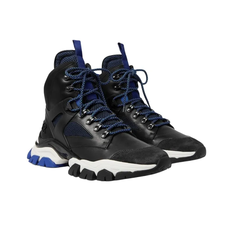 Moncler Tristan High Top Casual Shoes Men's Black-2