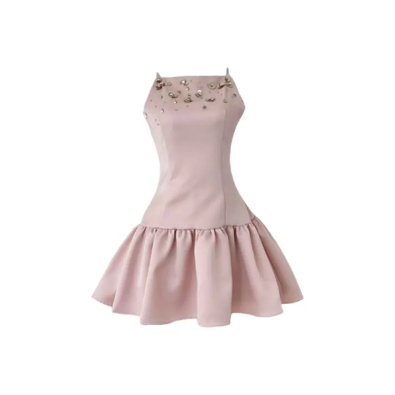 PUREIDOL Sleeveless Dress Women's Pink-0