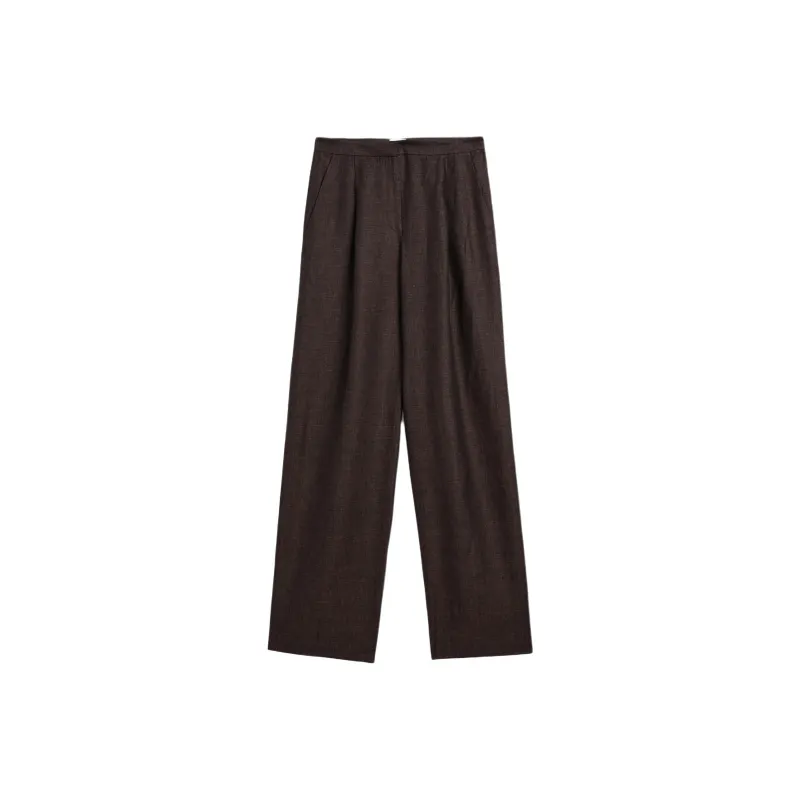 Massimo Dutti Suit Trouser Women's Brown-0