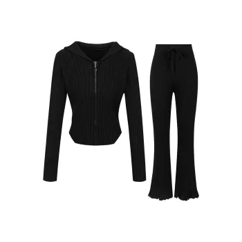 UPNANAWANG Casual Suit Women's Black