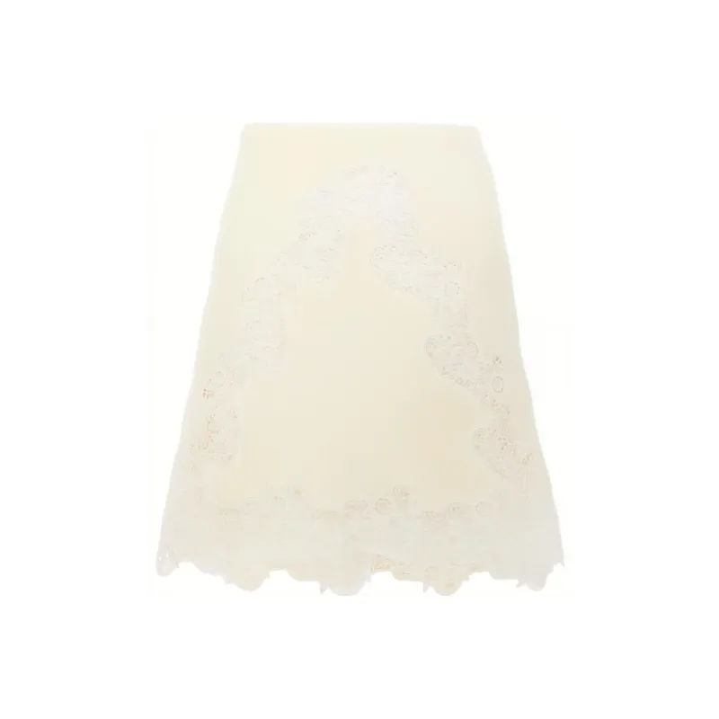 Chloé Lace Detailed Flared Mini Skirt-0