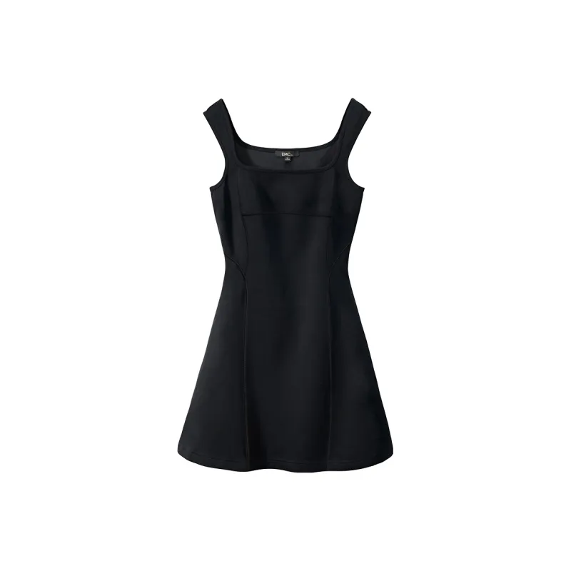 LINCchic Slip Dress Women's Elegant Black-0