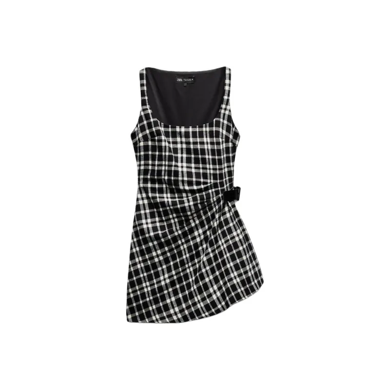 ZARA Sleeveless Dress Women's Black-0