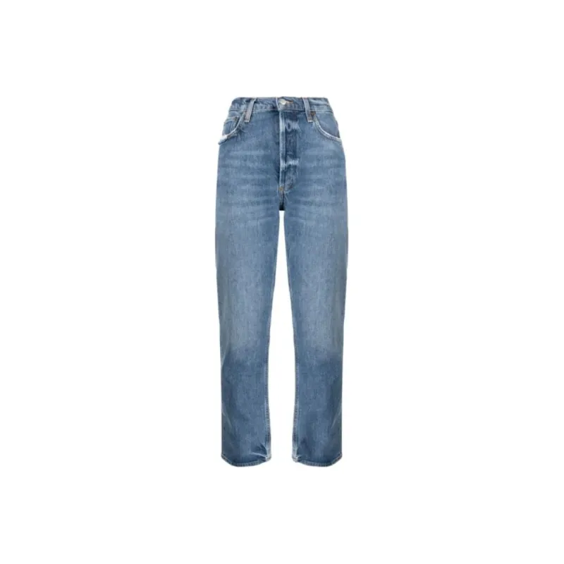 AGOLDE Riley Mid Rise Cropped Leg Jeans-0