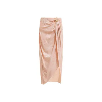 CM Casual Long Skirts Women's Pink