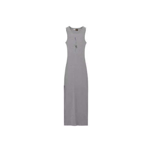 LOEWE SS25 Sleeveless Dress Women's Mixed Color Gray