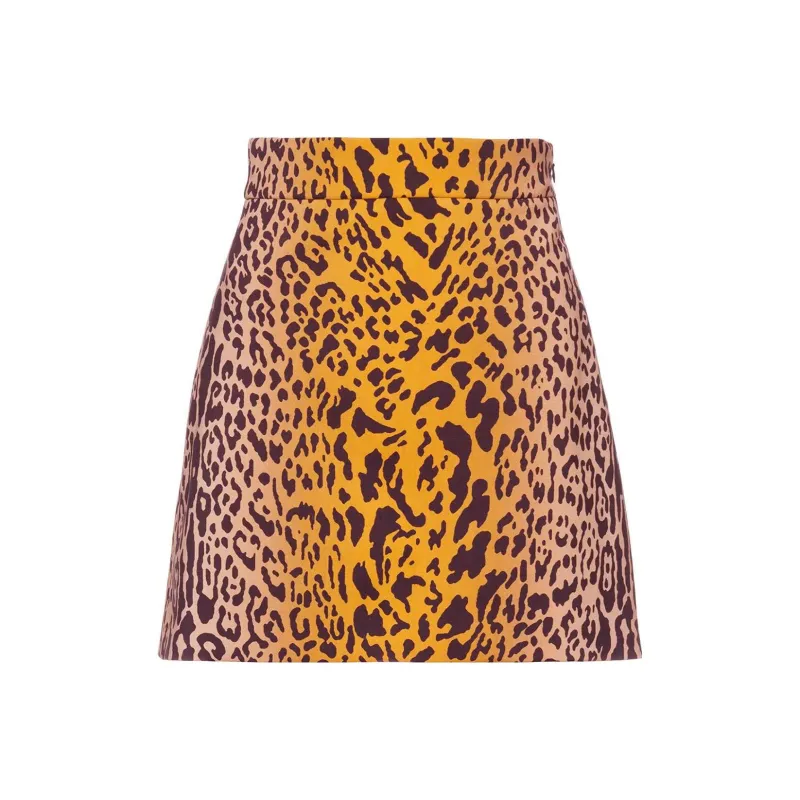 MIU MIU Casual Short Skirts Women's Brown-0