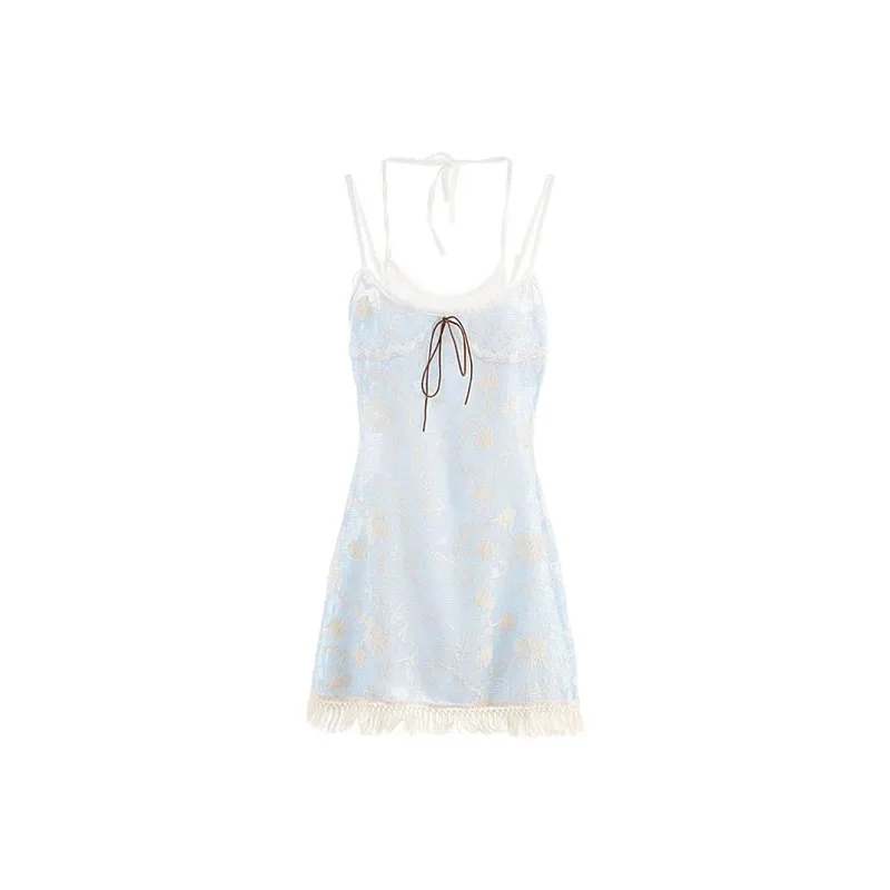 JOSR Slip Dresses Women's Blue-0