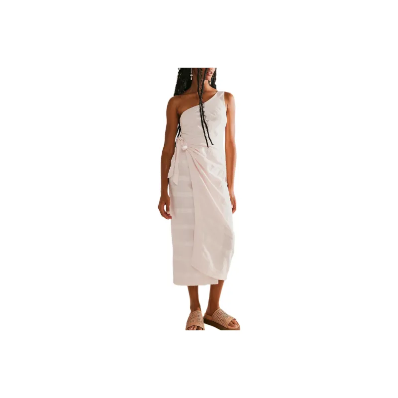 FREE PEOPLE At Leisure Midi Dress Sleeveless Dress Women's Delicacy/Fine-0