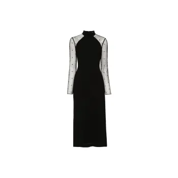 KARL LAGERFELD / Karl Lagerfeld Jeans Point d'esprit Crepe Dress