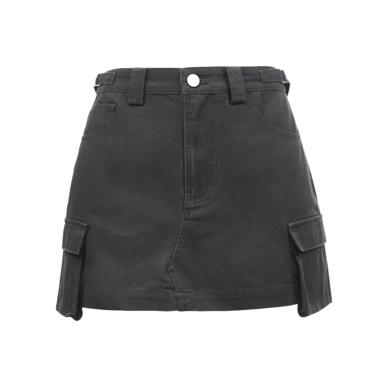 ONLY Casual Shorts Women's Gray Wool-0