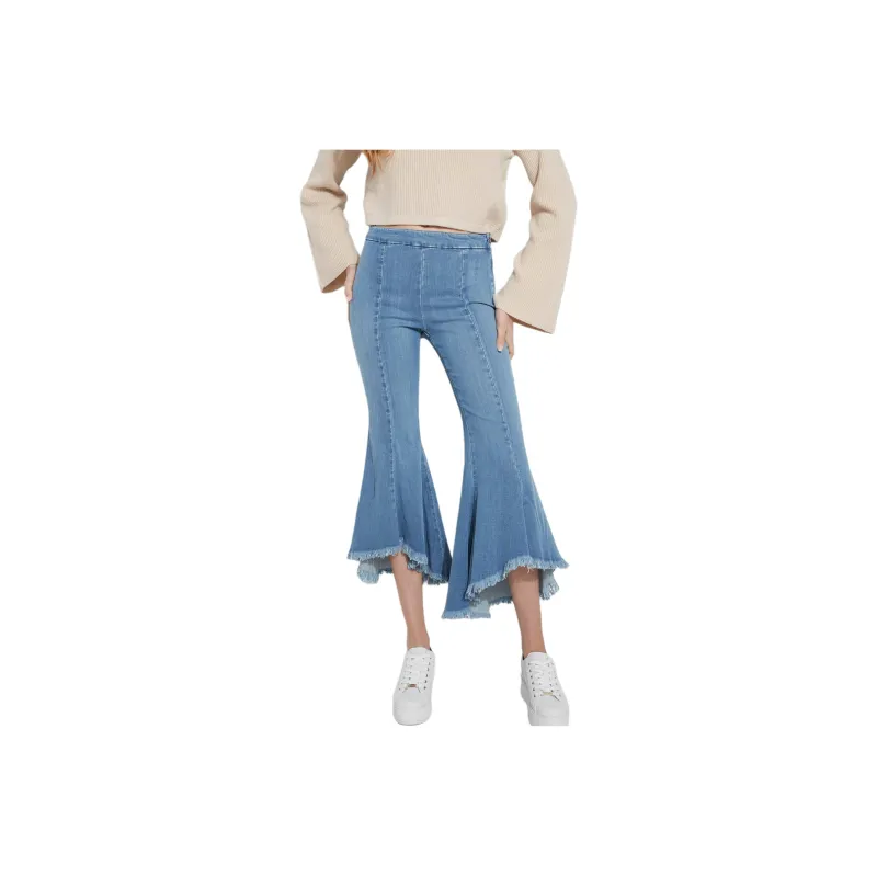 GUESS Sofia 1981 High-Rise Flared Jeans Jeans Women's Blue-0