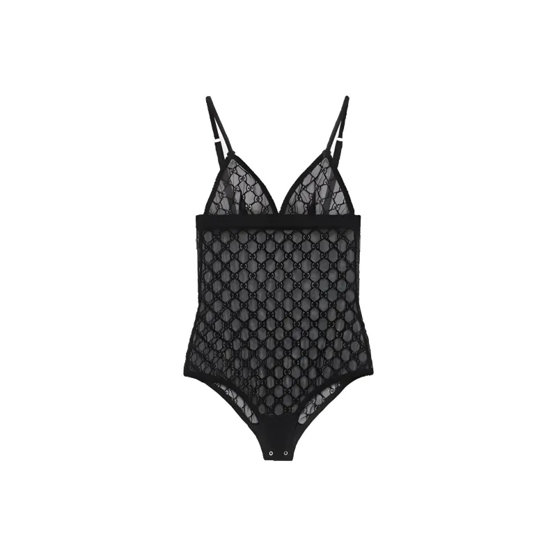 GUCCI Gg Tulle Bodysuit-0