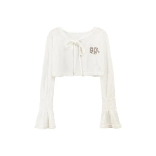CHUU Chiffon Shirts Women's White