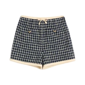 Valentino SS25 Casual Shorts Women's Marine Blue