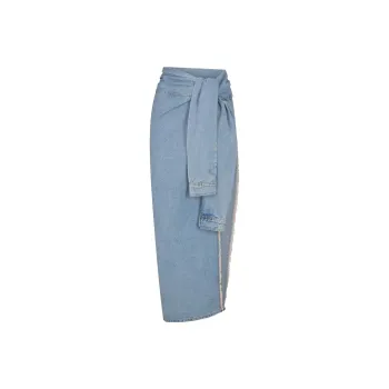 Skims Casual Long Skirts Women's Washed Blue