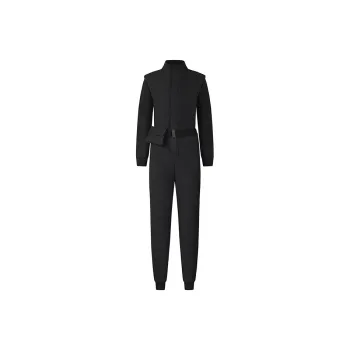 FILA 2025Q1 Woven Jumpsuit Women's Pitch Black