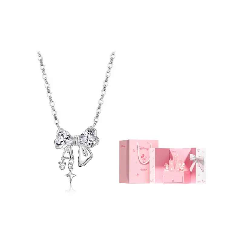 Disney Princess 925 Sterling Silver Fringe Necklace Women's-10