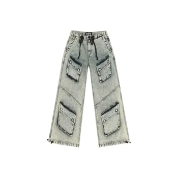 SMFK Jeans Women's Starry Cloud White