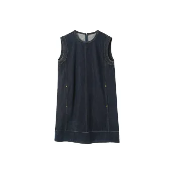 3COLOUR Sleeveless Dress Women's Deep Sea Blue