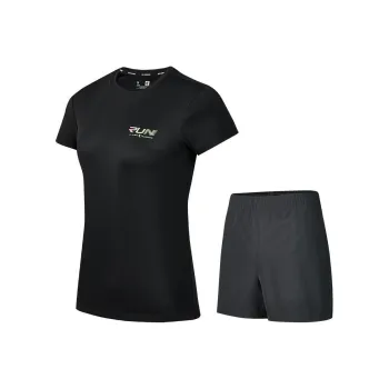QIAODAN Casual Suit Women's Black/Iron Gray