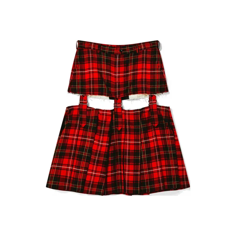CDG Casual Short Skirts Women's Red-0