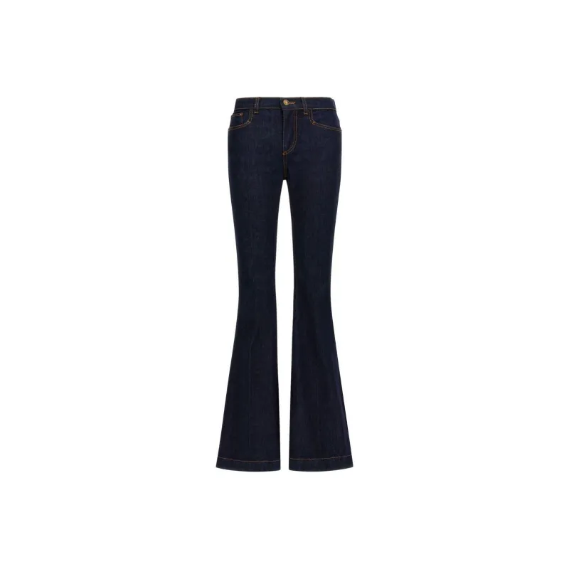 Roberto Cavalli Logo patch Flared Jeans-0