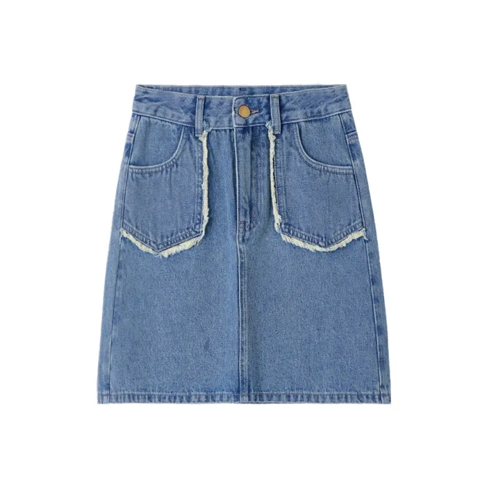 HIPPIEMISS Denim Short Skirts Women's Blue-0