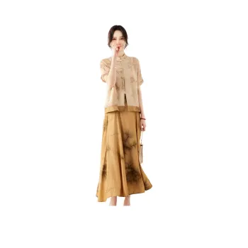 TERRE BLEUE Skirt Set Women's Light Khaki