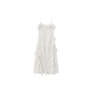 CUBIC Slip Dresses Women's White Polka Dot