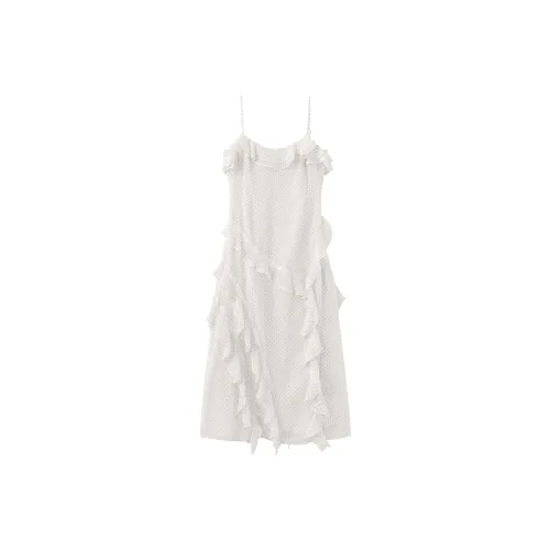 CUBIC Slip Dresses Women's White Polka Dot