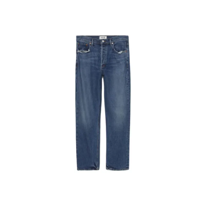 AGOLDE Riley High-rise Straight-leg Jeans-0