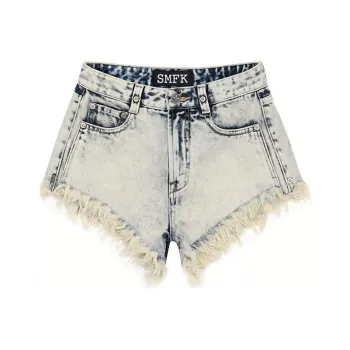 SMFK Wild World Wild World Series Denim Shorts Women's Cream