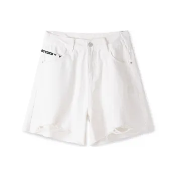 HIPPIEMISS Denim Shorts Women's White