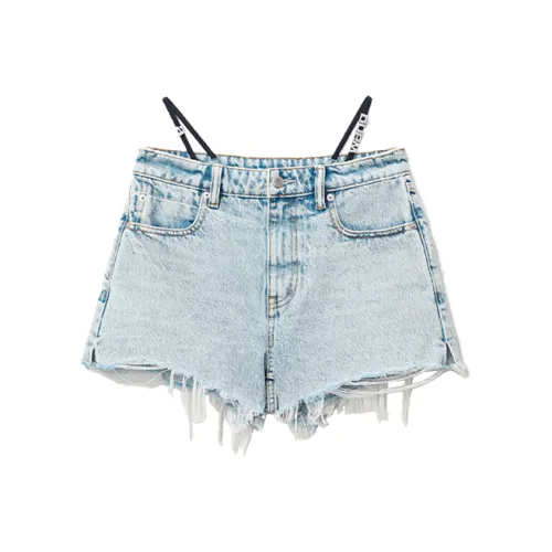 Alexander Wang Denim Shorts Women's Bleached White