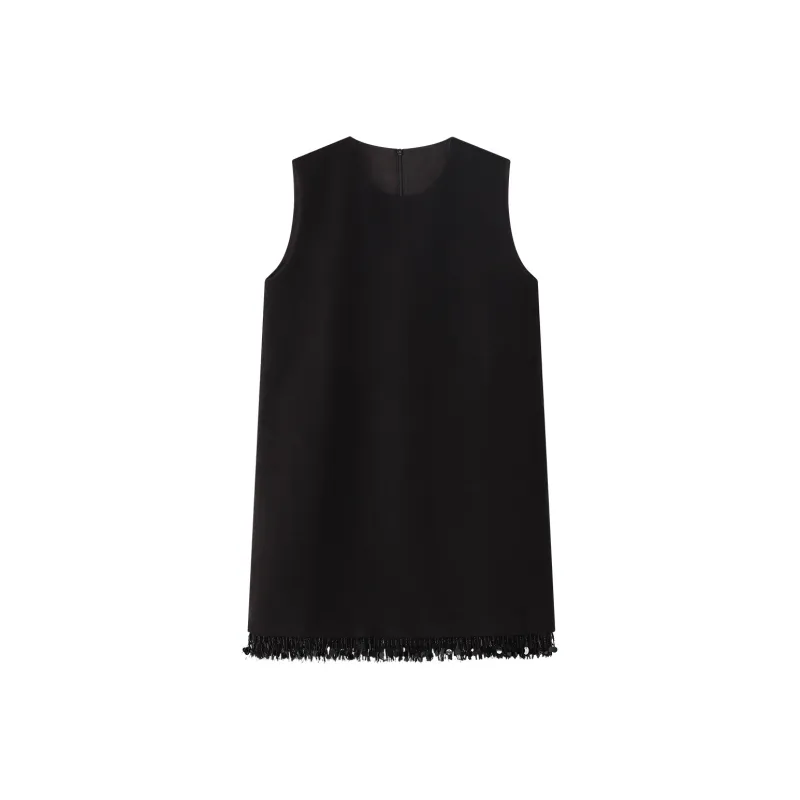 THE SEA LIFE 2025 Spring Sleeveless Dress Women's Black Mage-0