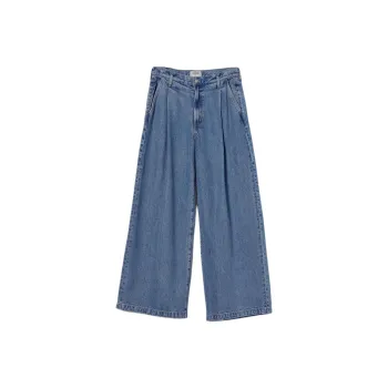 AGOLDE Ellis Pleated Wide Leg Jeans