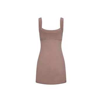 SKIMS SS25 OUTDOOR MINI DRESS Slip Dresses Women's FAWN/Deer