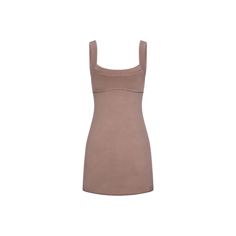 SKIMS SS25 OUTDOOR MINI DRESS Slip Dresses Women's FAWN/Deer-0