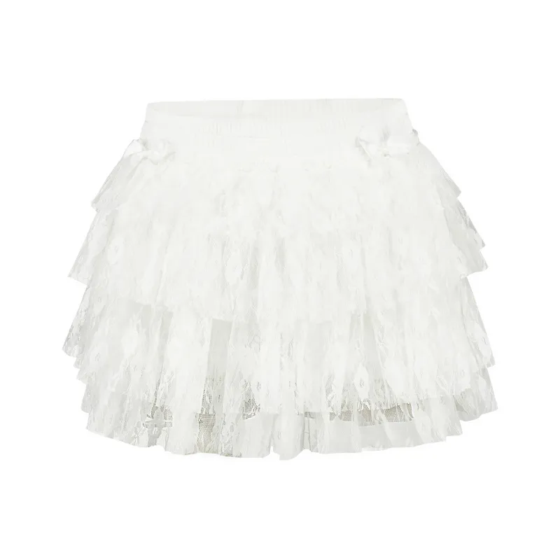 AYF Casual Short Skirts Women's White-0