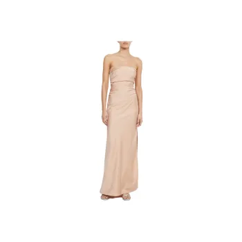 BEC+BRIDGE ETERNITY STRAPLESS MAXI Sleeveless Dress Women's Rose Gold