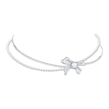ZEGL Copper White Gold Plated Necklaces Women's