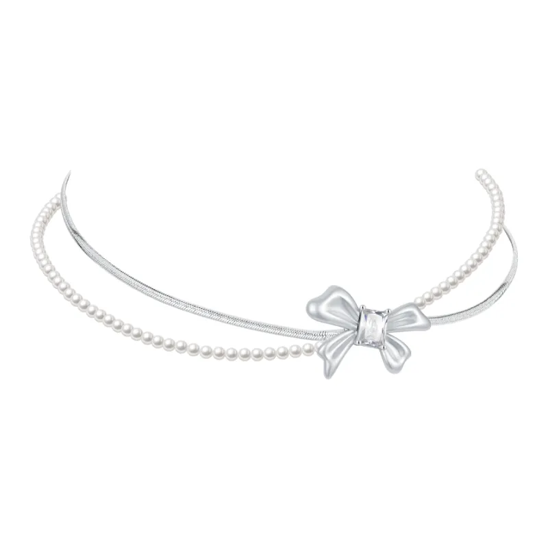 ZEGL Copper White Gold Plated Necklaces Women's-0