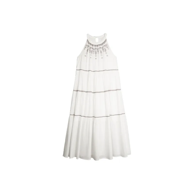 ELLE Sleeveless Dress Women's White-0